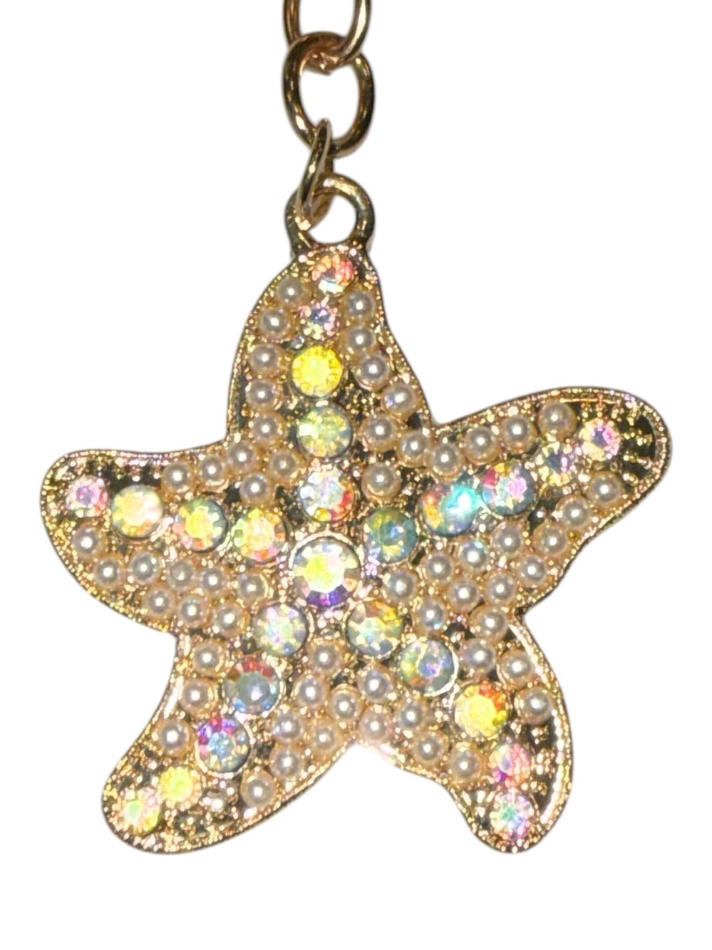 FASHION Gold-tone Starfish Keychain/Bag Charm - NWT